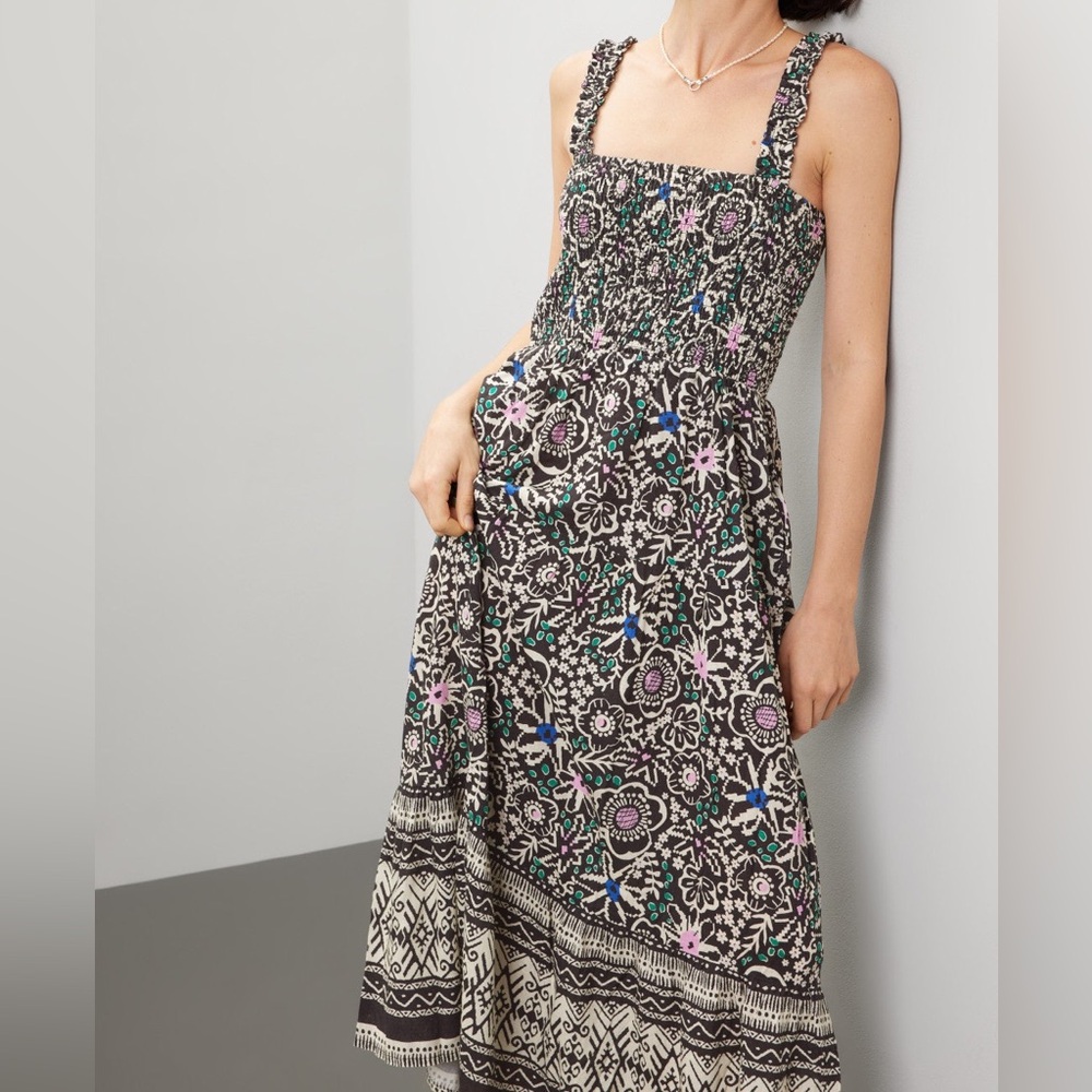 Marine Layer Resort Selene Dress Floral Boho Maxi - Picture 4 of 12